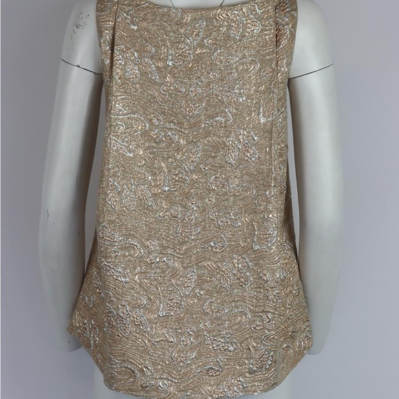 Rochas Swan brocade metallic silk Top - Picture 7 of 12